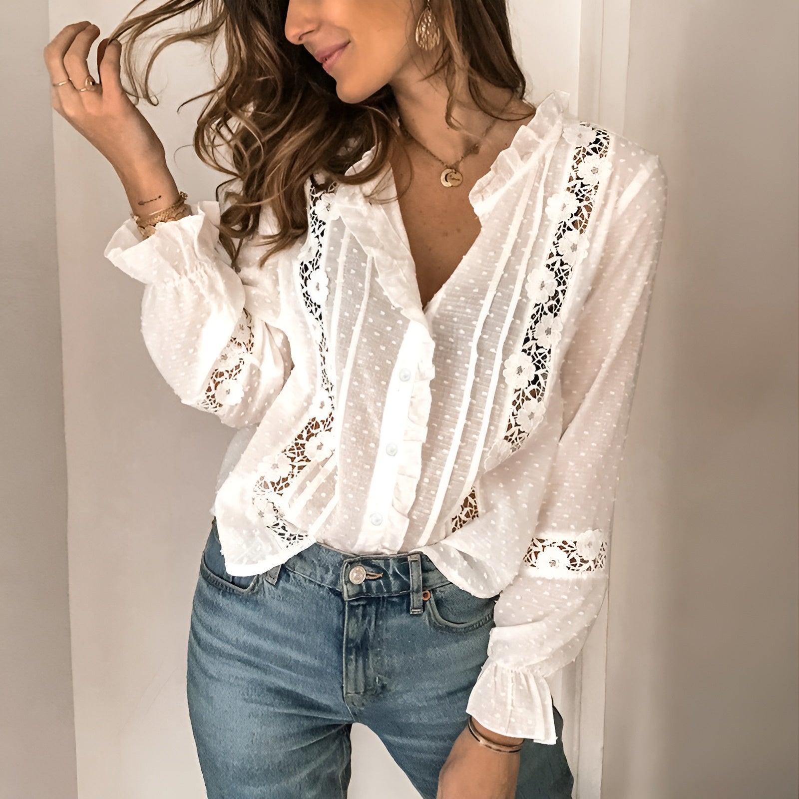 Esila™ | Elegant Spetsblus