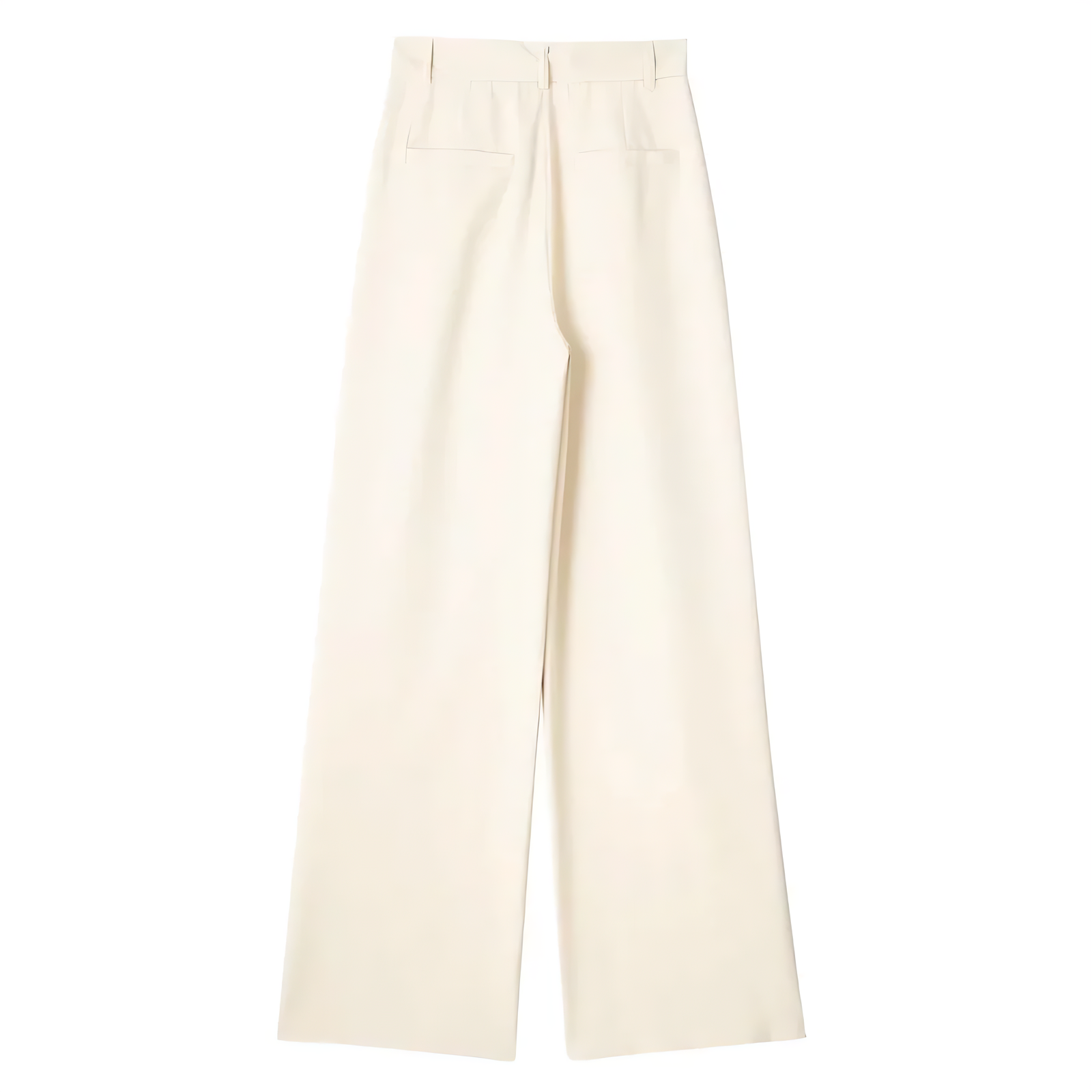 Camille™ | Pantalon Large Écru Élégant