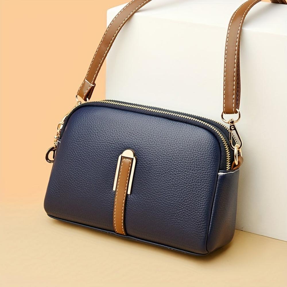 Camille™ | Sac bandoulière en relief à la litchi