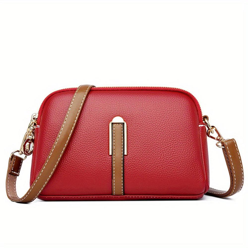 Camille™ | Sac bandoulière en relief à la litchi