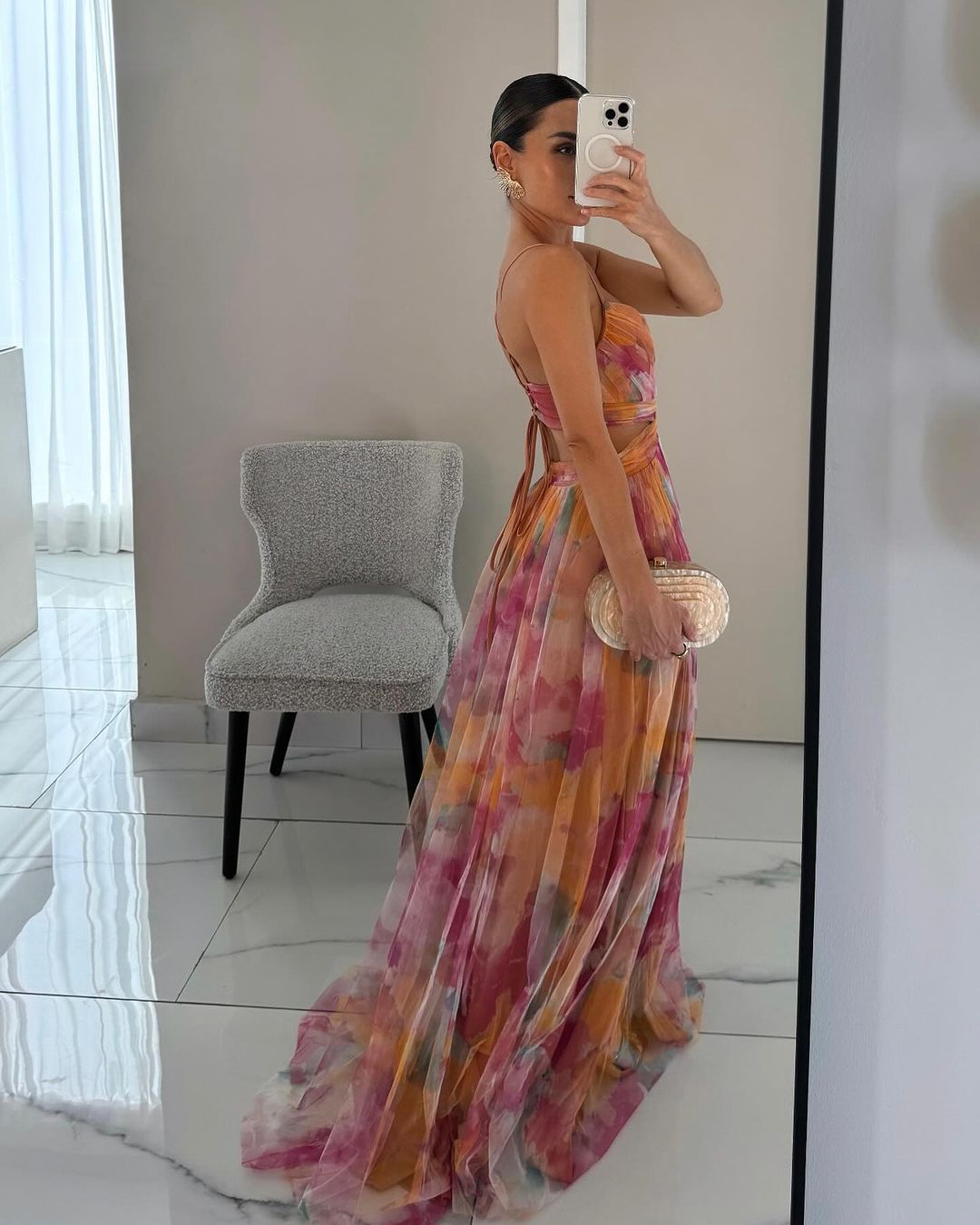 Camille™ | Vaëlia magnifique maxi-robe à imprimé floral