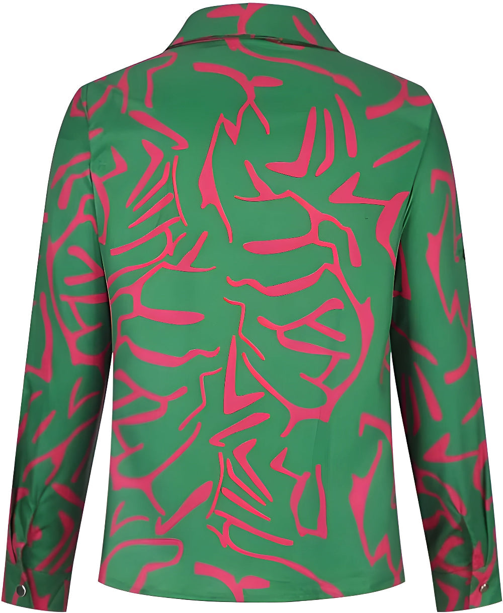 Lilly™ | Elegant Grön Blus