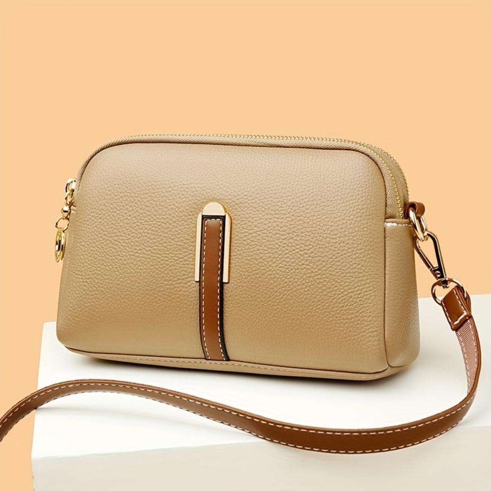 Camille™ | Sac bandoulière en relief à la litchi