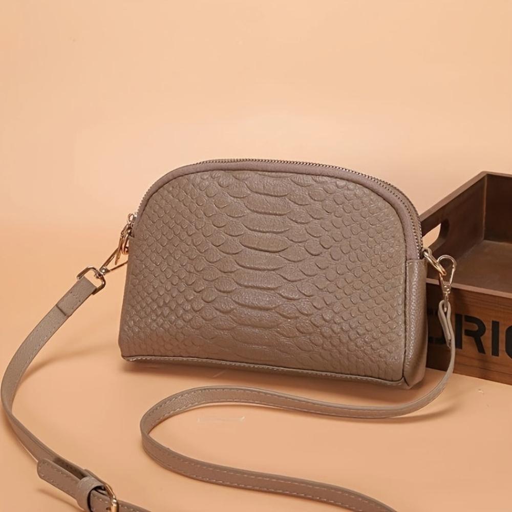 Camille™ | Mini sac bandoulière en simili crocodile