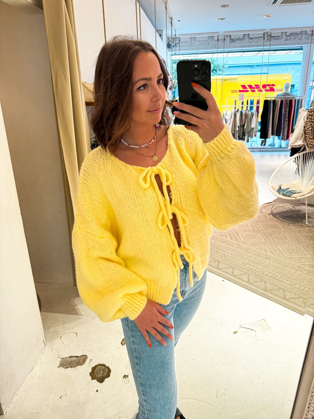 Camille™ | Cardigan avec Détails en Nœud
