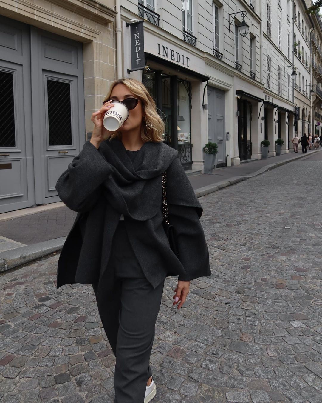 Camille™ | Manteau Écharpe Chic
