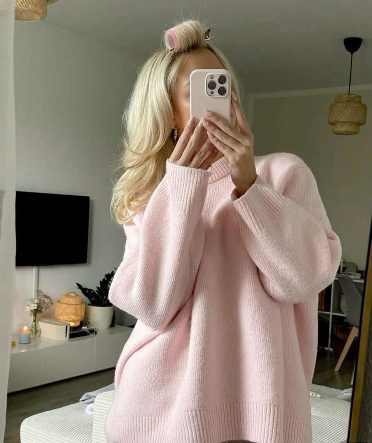 Camille™ | Pull rose oversize