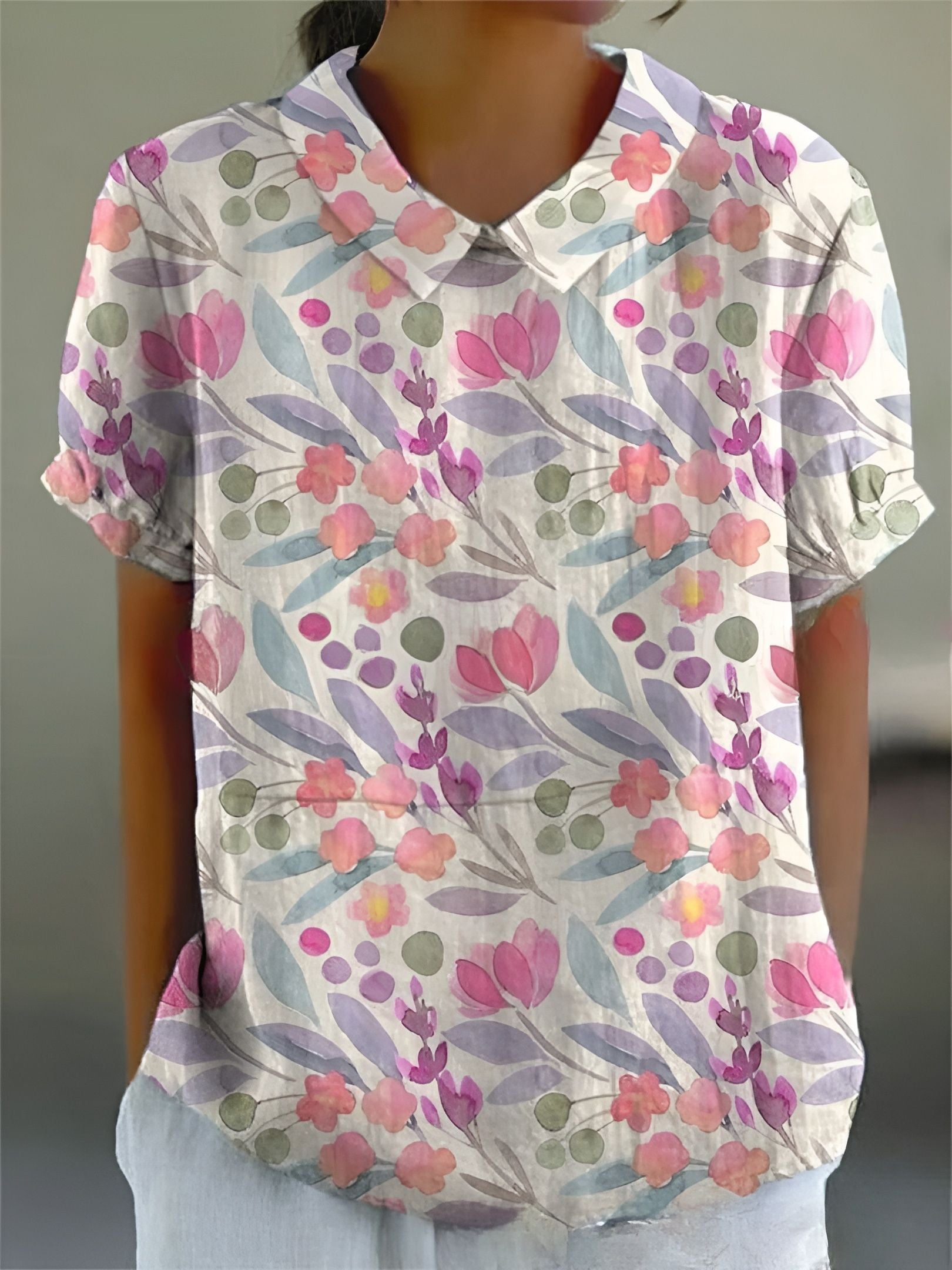 Elisia™ | Blommig Skjorta