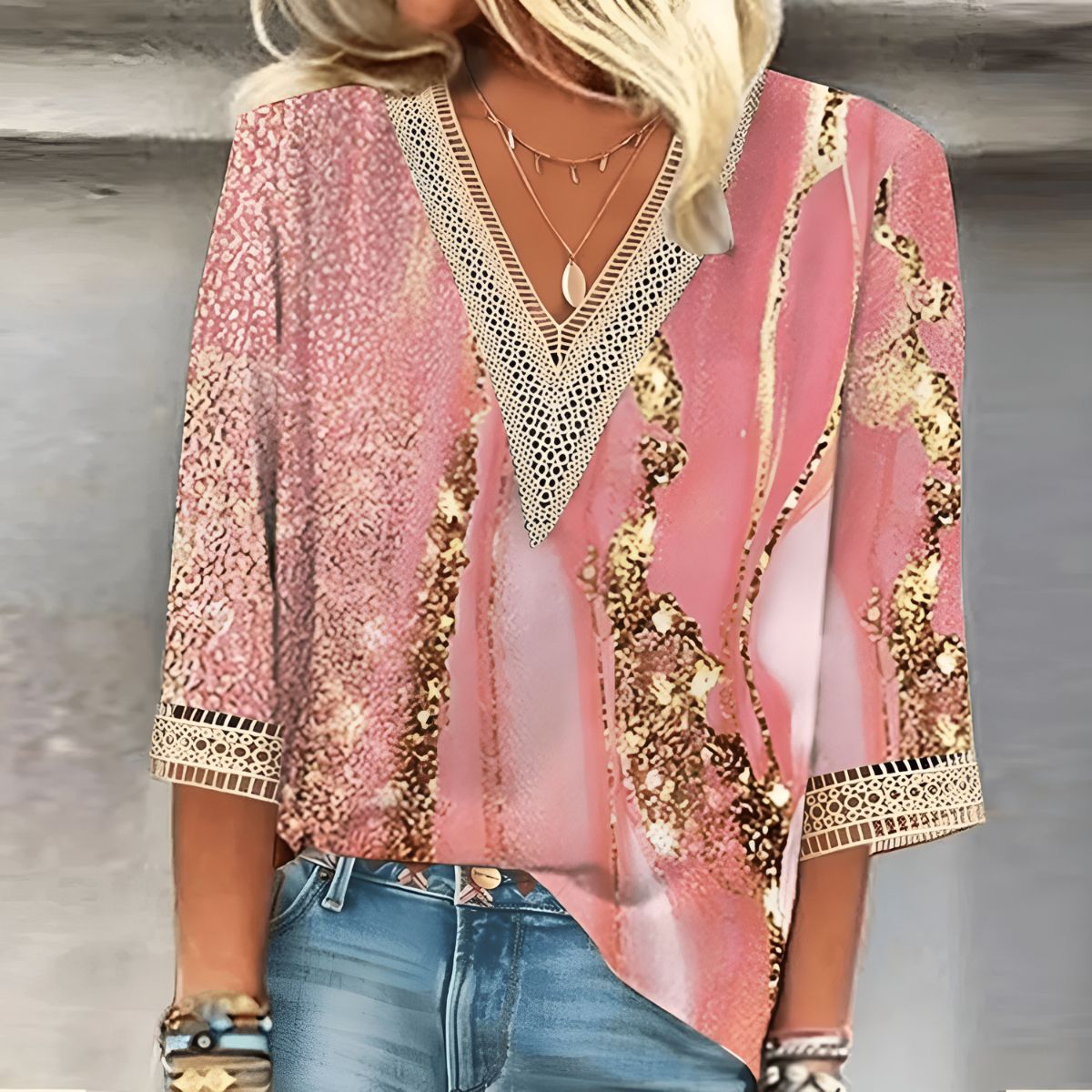 Vilda™ | Elegant Blus med V-ringning