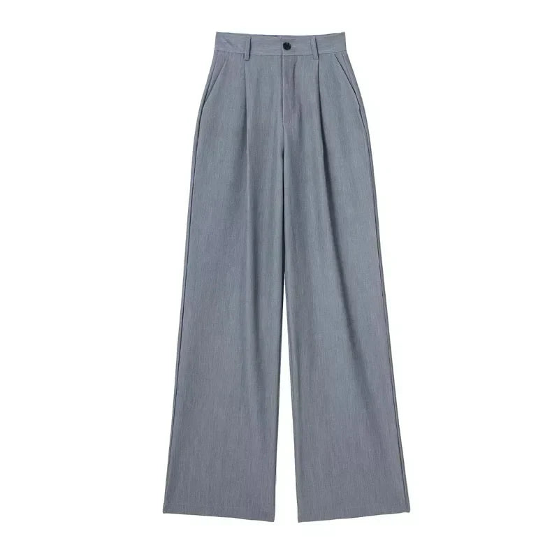 Camille™ | Pantalon Large Écru Élégant