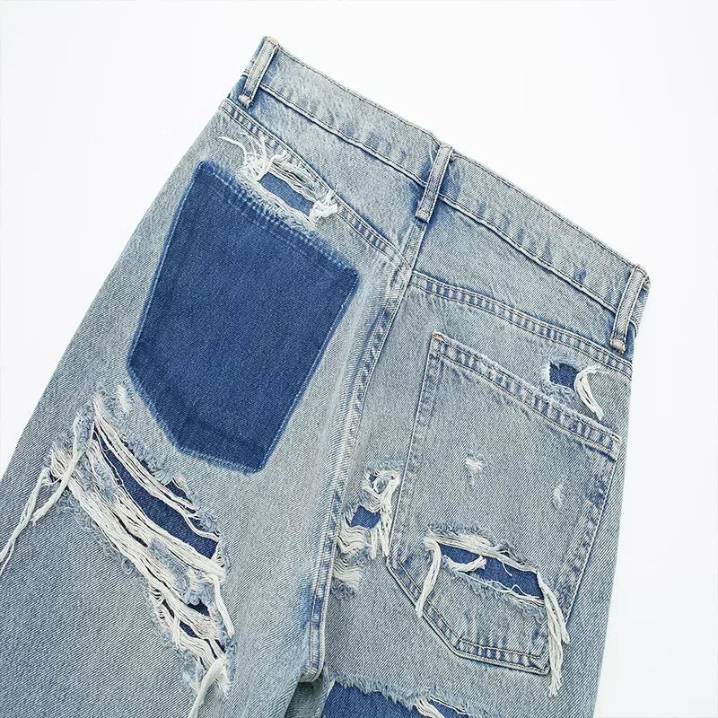 Camille™ | Jean Patchwork Destroyed