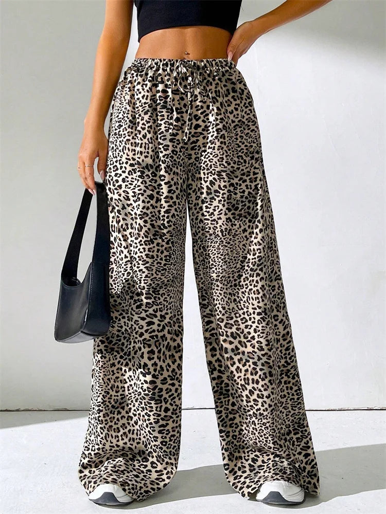 Camille™ | Pantalon Large Léopard
