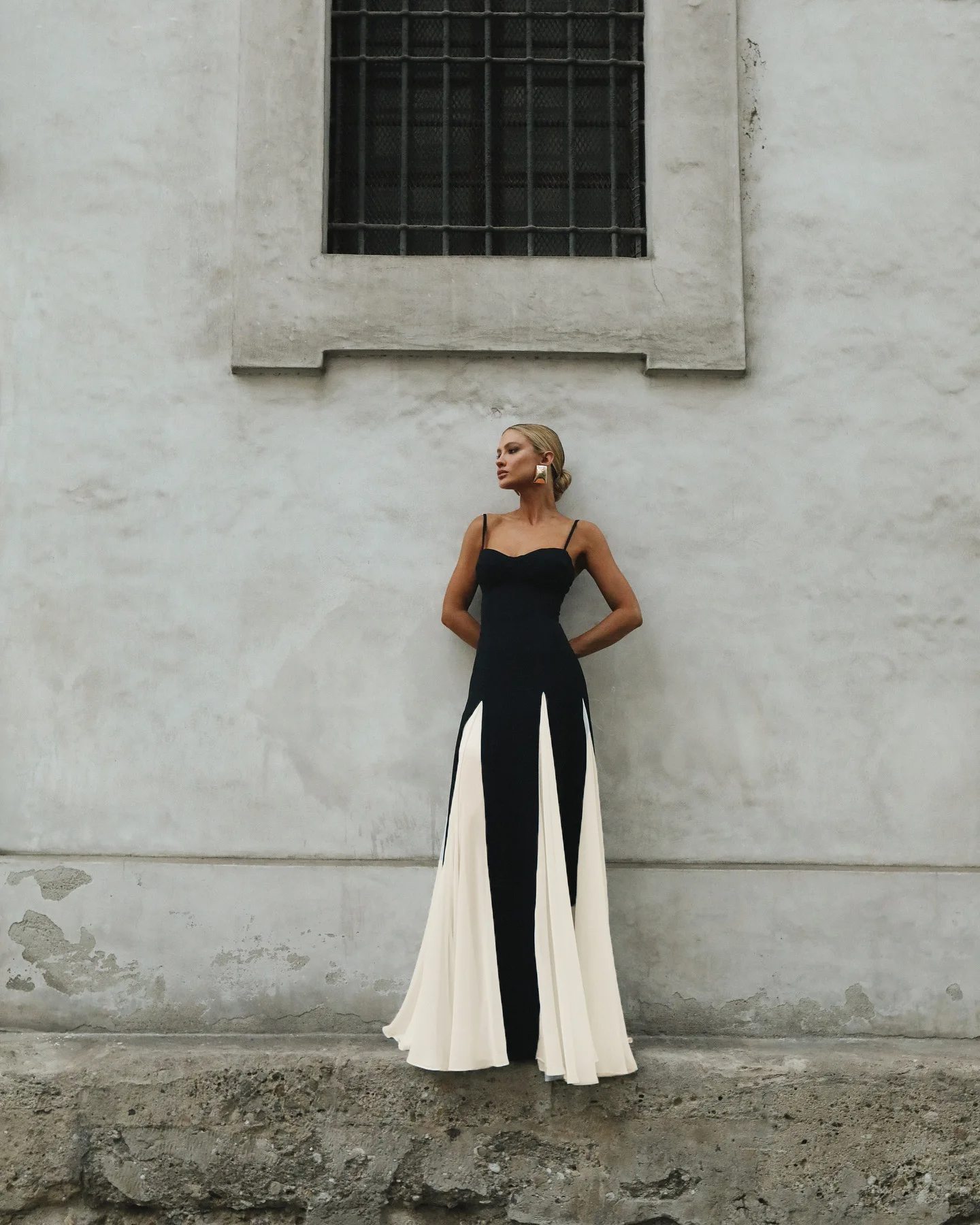 Camille™ | Céleste Robe de Soirée Bicolore Élégante