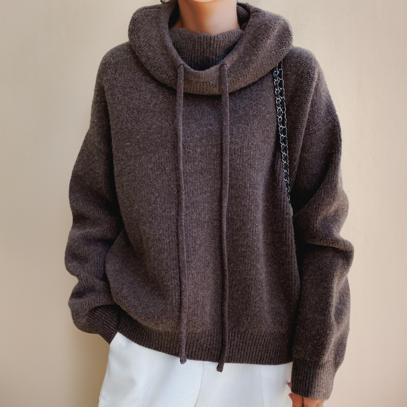 Camille™ | Pull à col roulé en laine mérinos