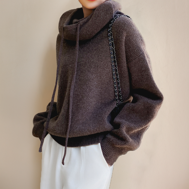 Camille™ | Pull à col roulé en laine mérinos