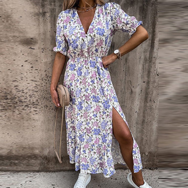 Camille™ | Naila Robe Fleurie Élégante