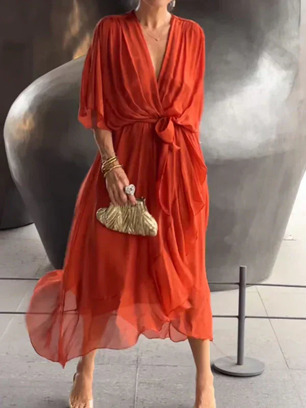 Camille™ | Robe Monica en Mousseline Élégante