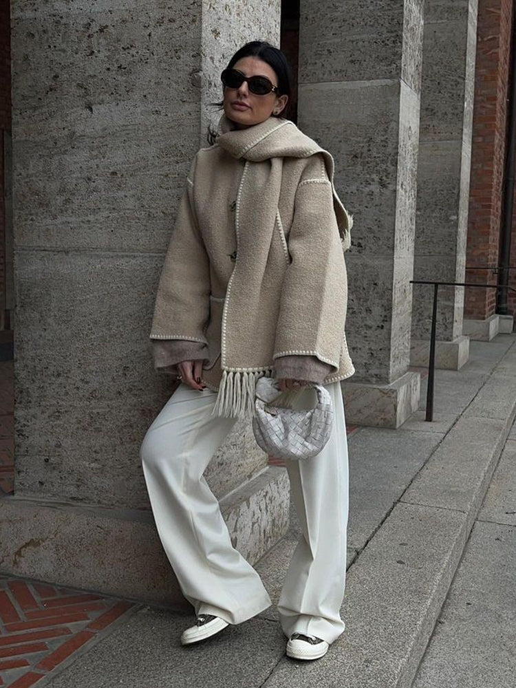 Camille™ | Manteau Écharpe
