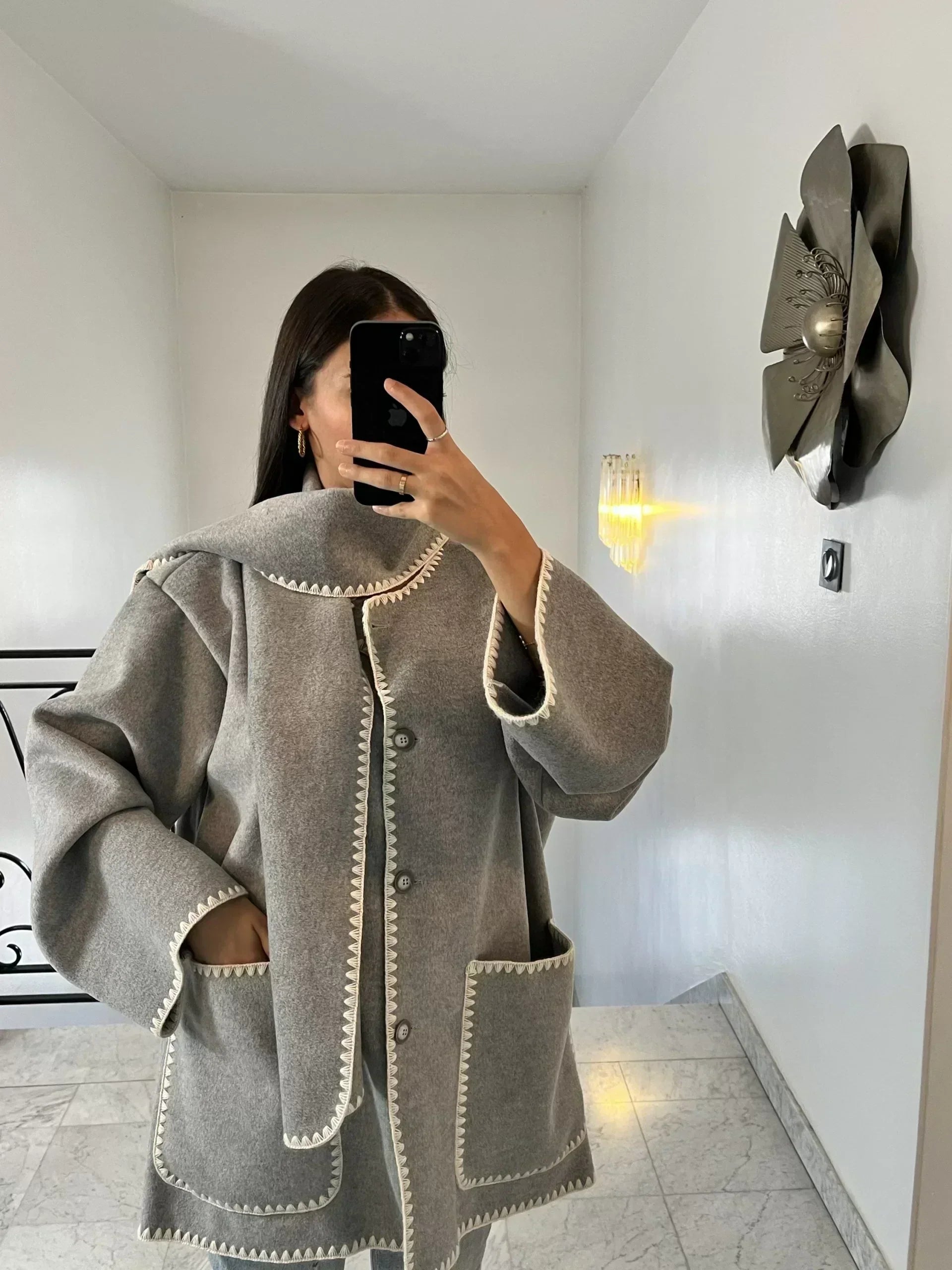 Camille™ | Manteau Écharpe