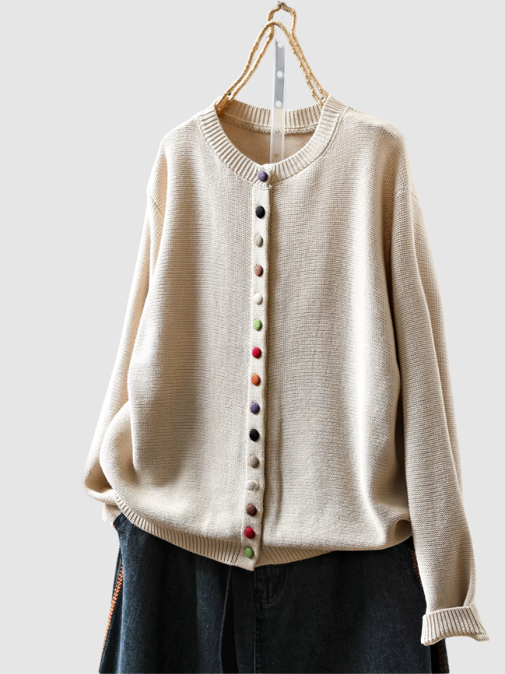 Solveig™ | Elegant cardigan med knappar