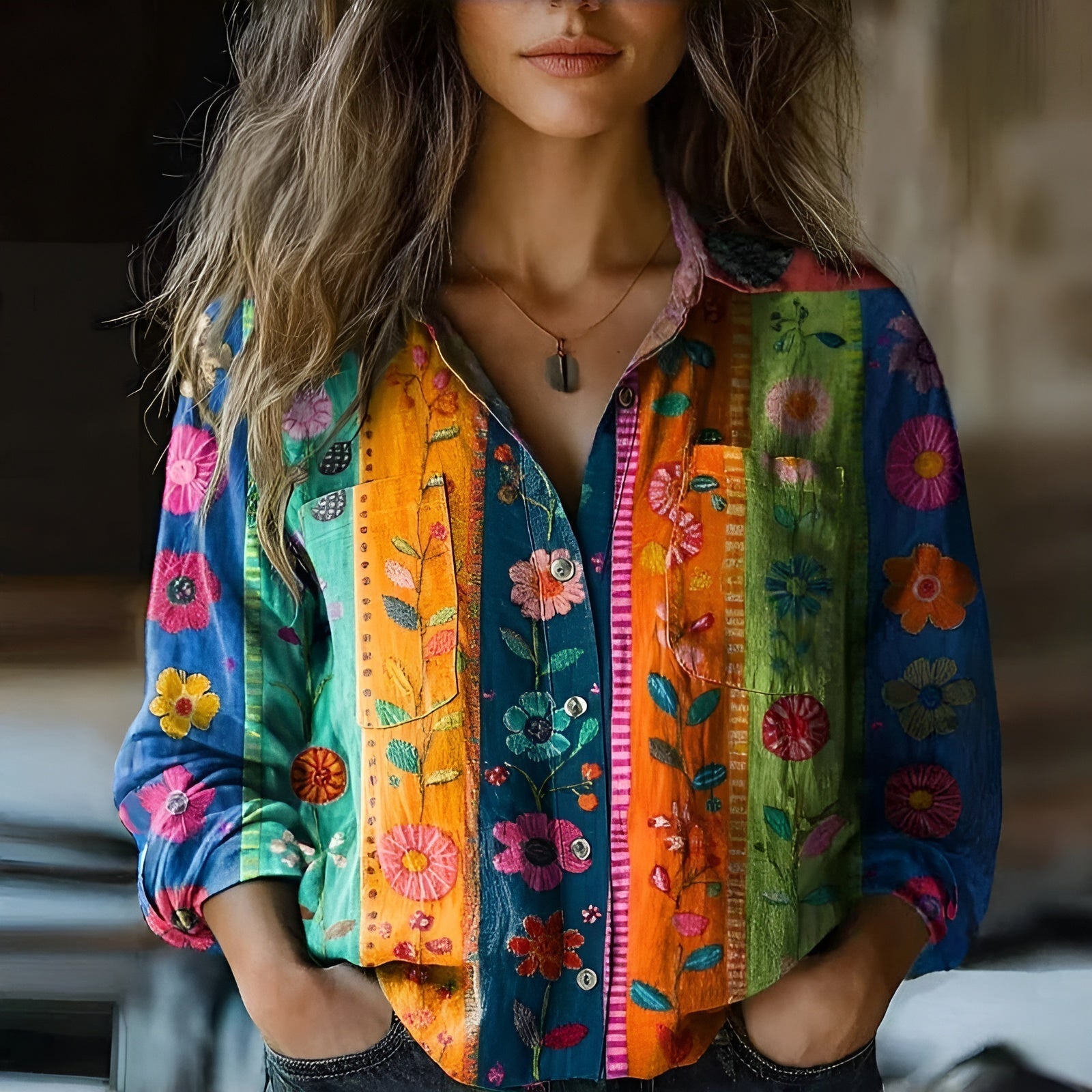 Margareta™ | Vintage-blus