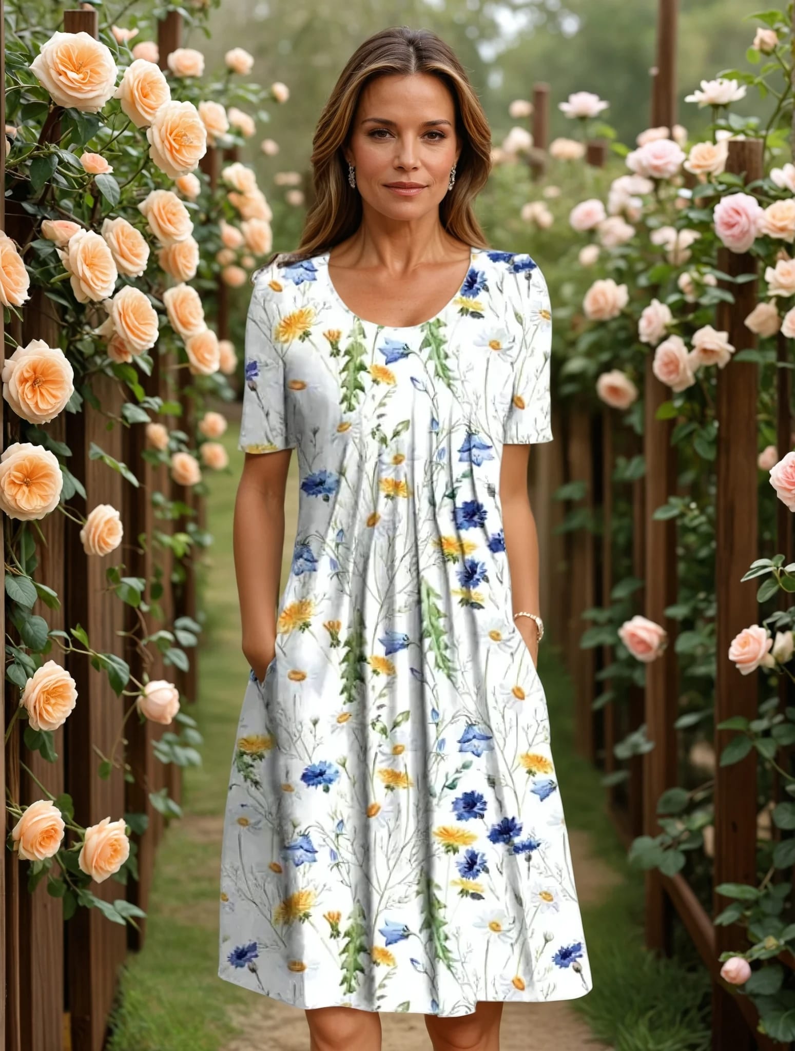 Lova™ | Elegant Blommig Klänning