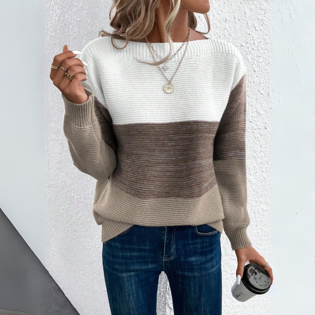 Camille™ | Pull trois couleurs élégant