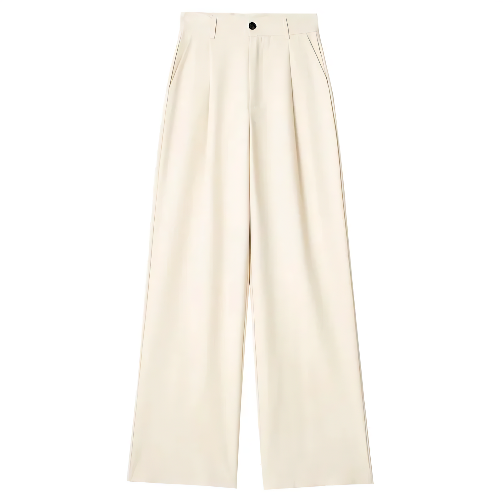 Camille™ | Pantalon Large Écru Élégant