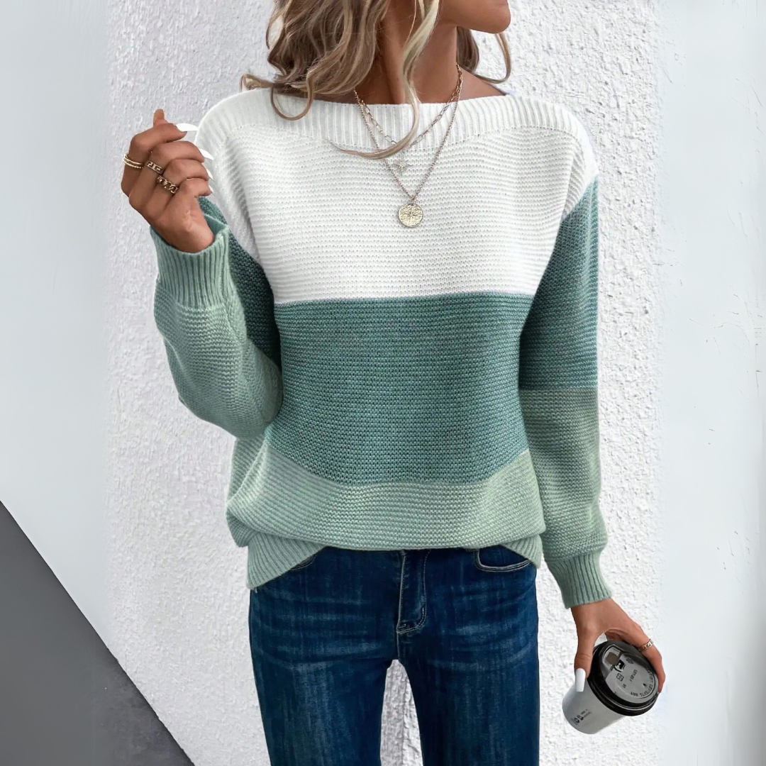 Camille™ | Pull trois couleurs élégant