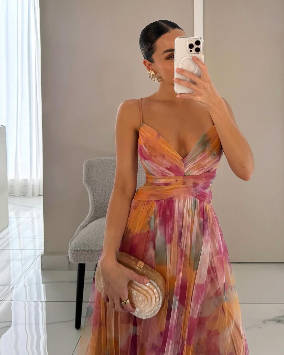 Camille™ | Vaëlia magnifique maxi-robe à imprimé floral