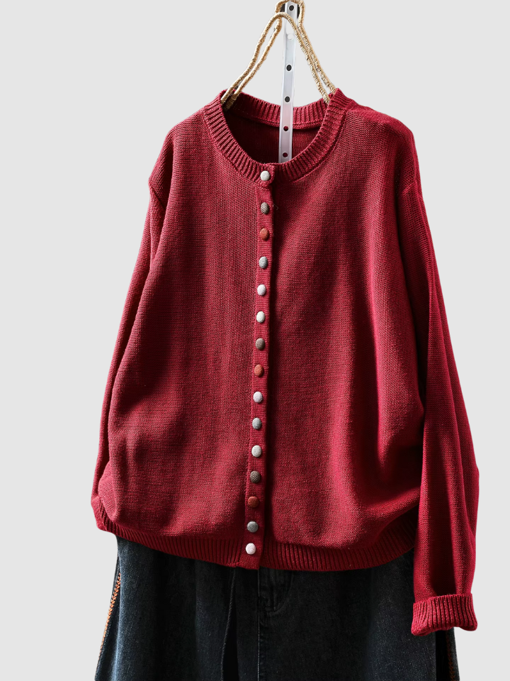 Solveig™ | Elegant cardigan med knappar
