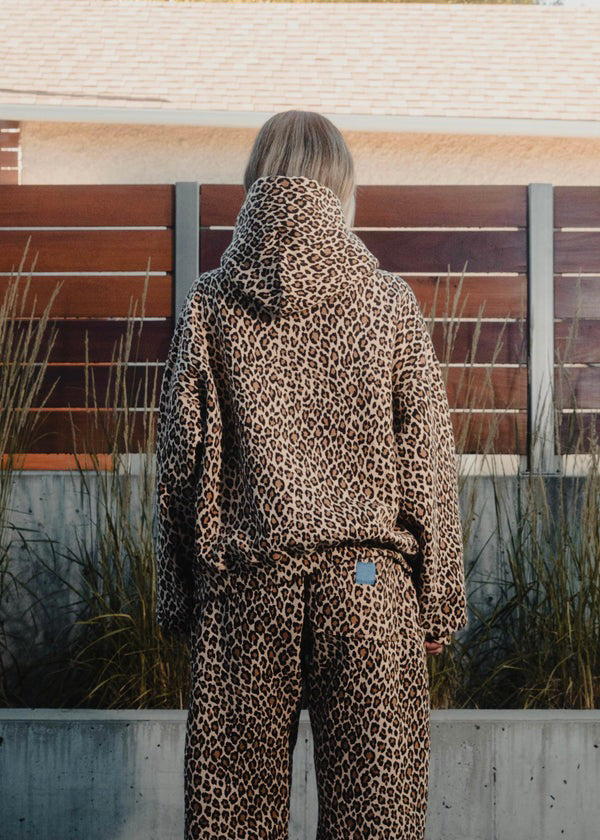 Camille™ | Sweat à capuche imprimé léopard