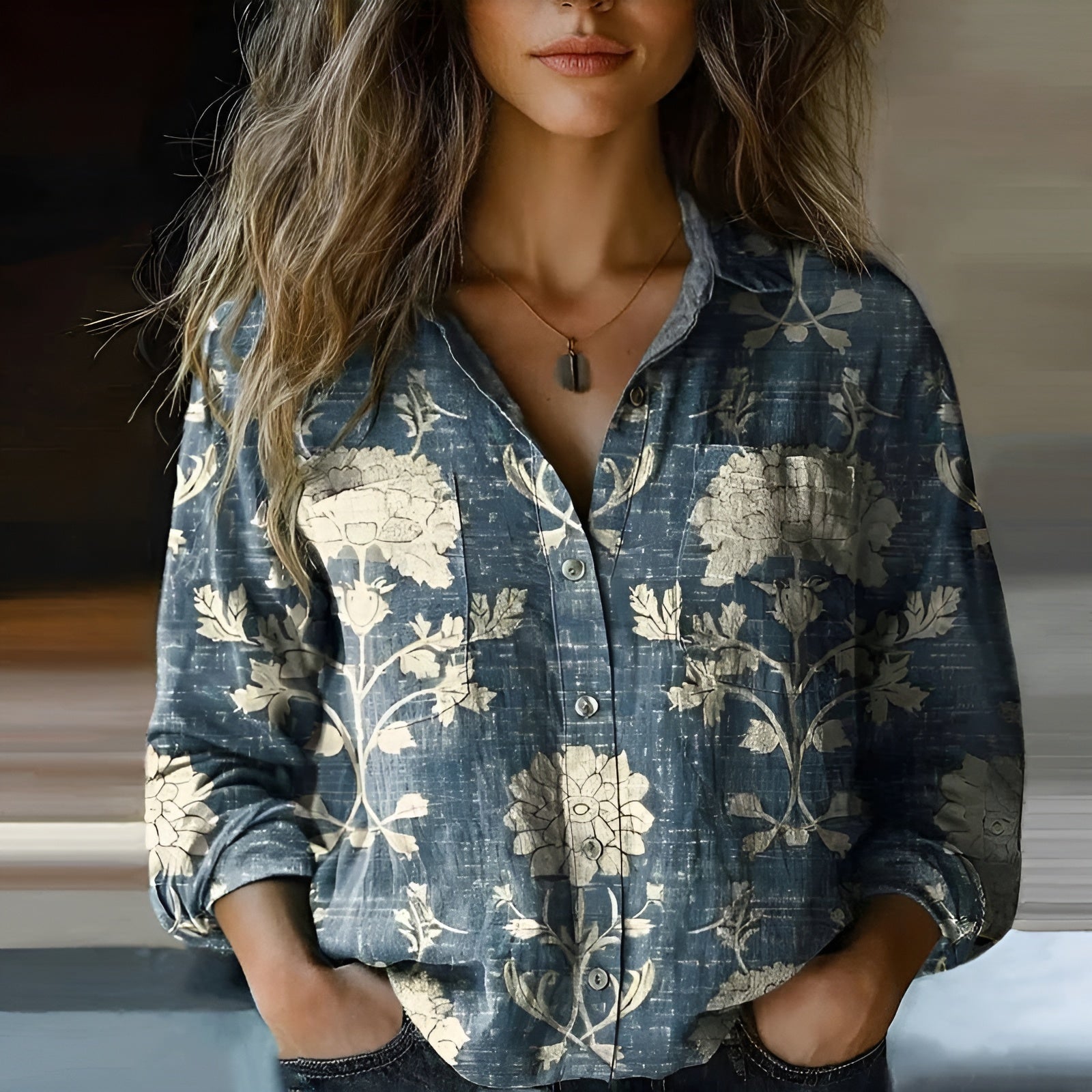 Margareta™ | Vintage-blus