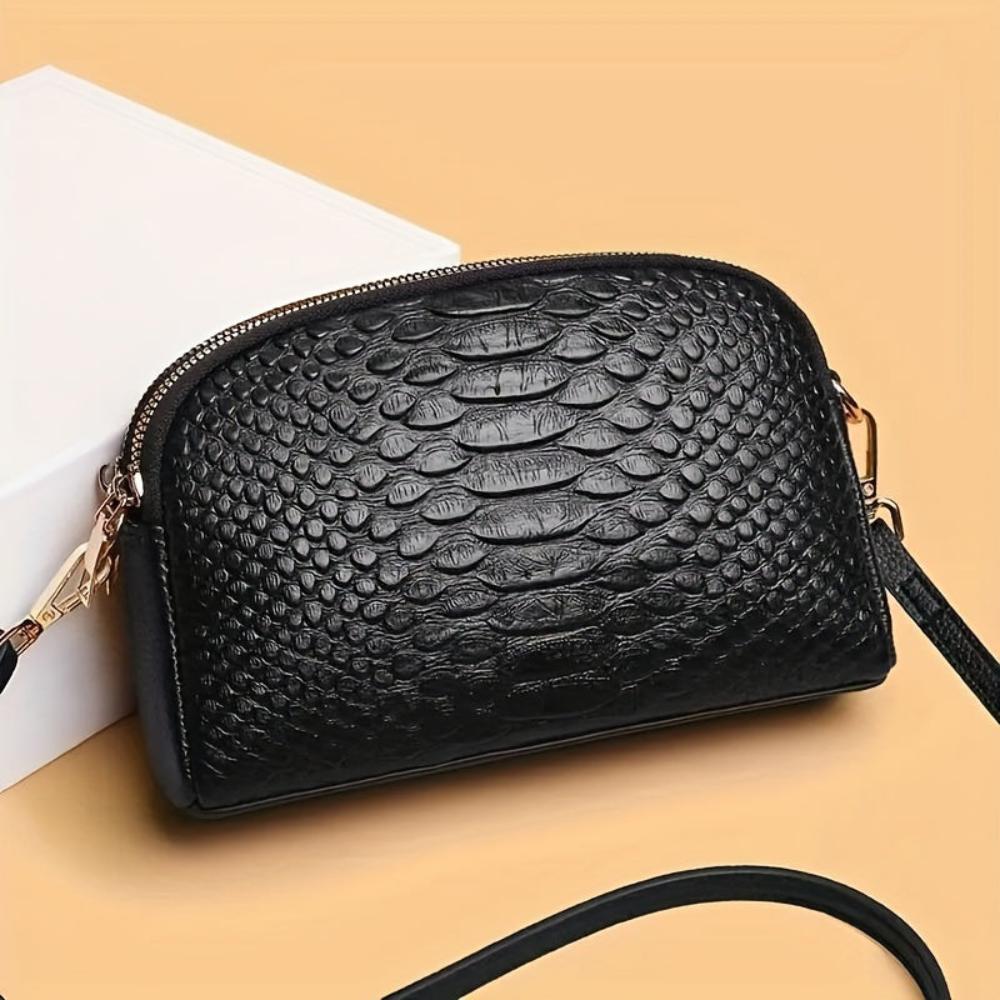 Camille™ | Mini sac bandoulière en simili crocodile
