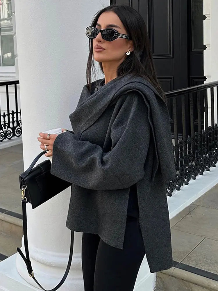 Camille™ | Manteau Écharpe Chic