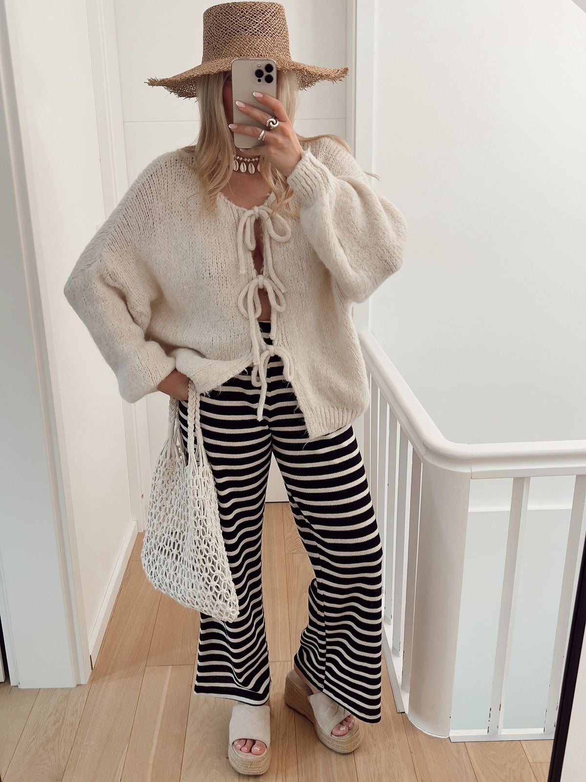 Camille™ | Cardigan avec Détails en Nœud
