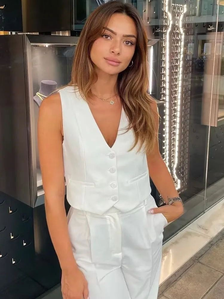 Camille™ | Top Gilet Court