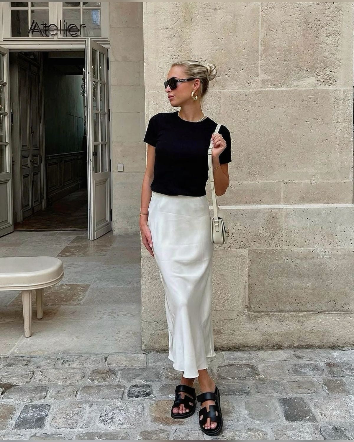 Camille™ | Jupe Maxi en Satin