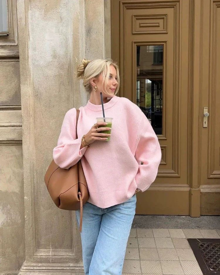 Camille™ | Pull rose oversize