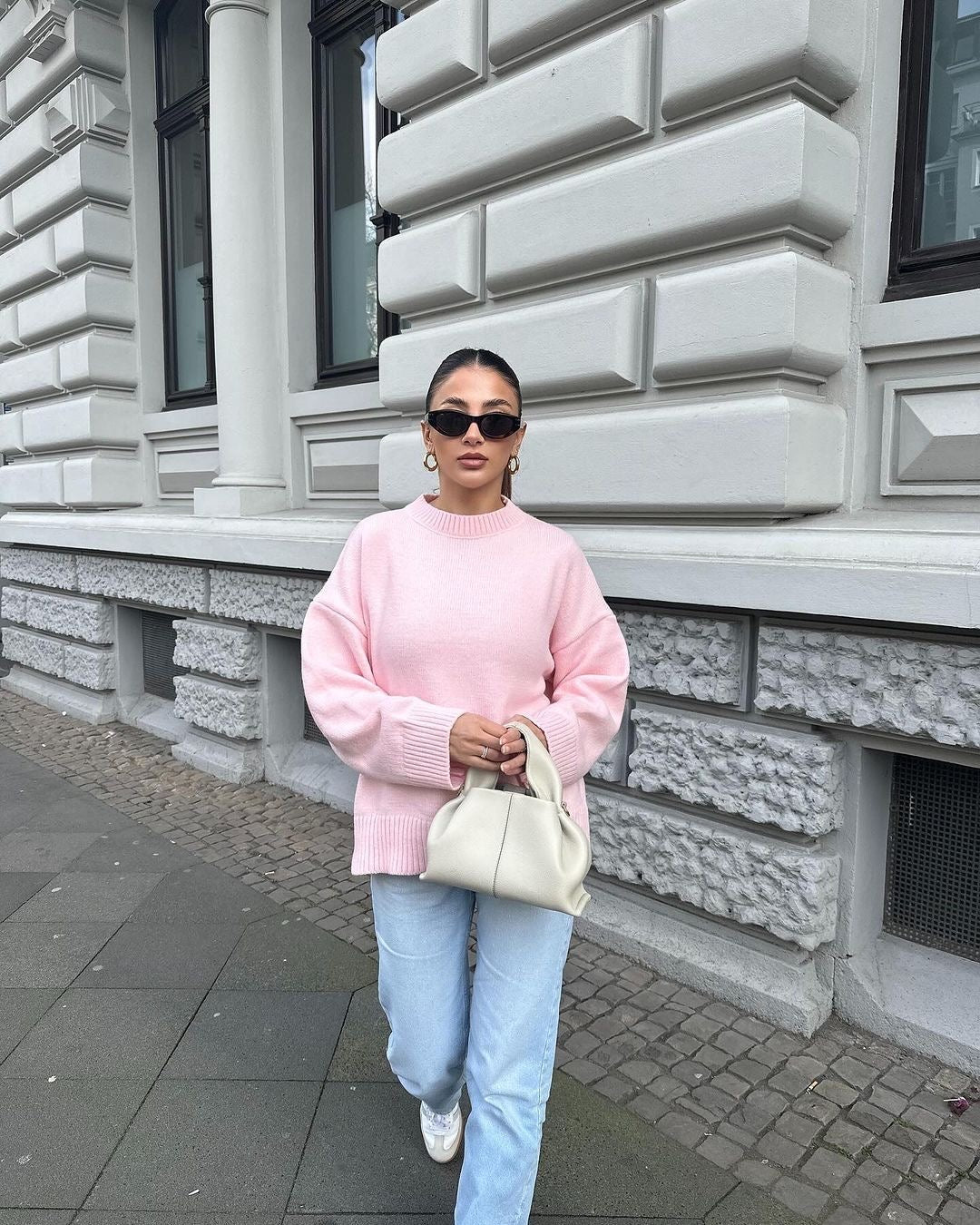 Camille™ | Pull rose oversize