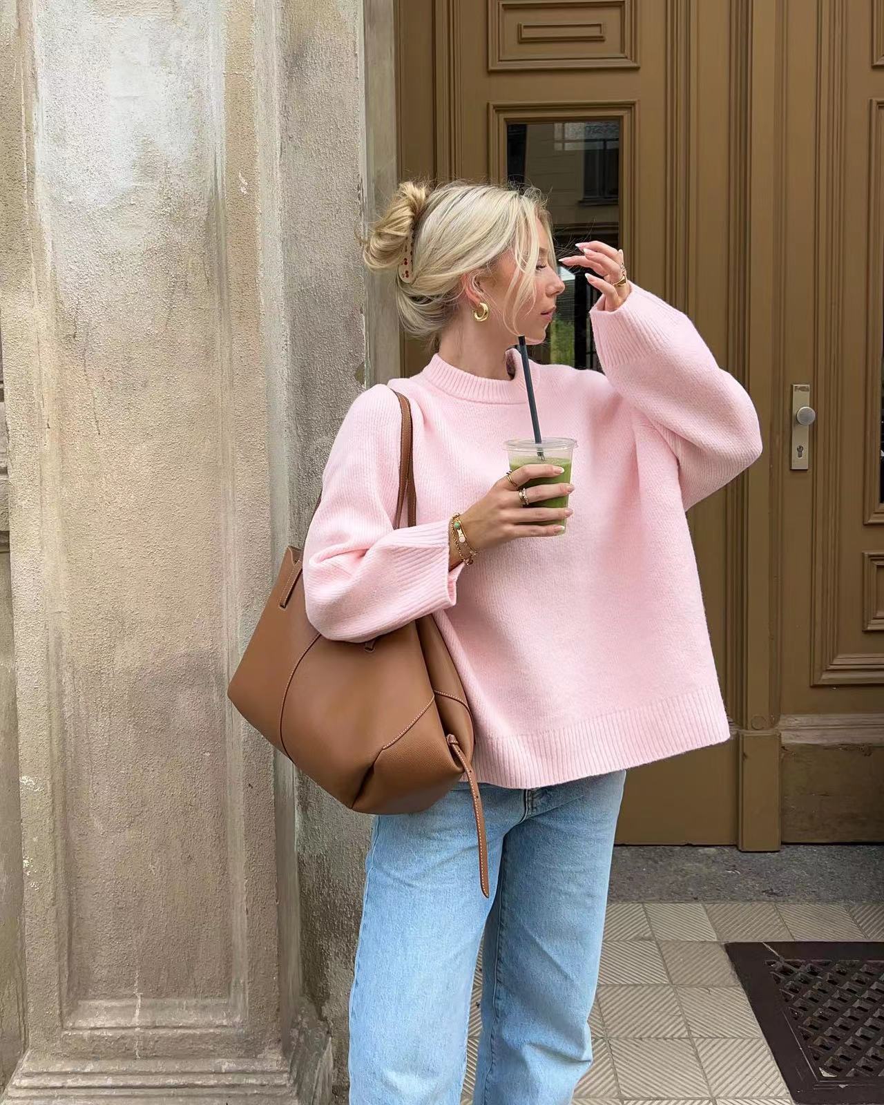 Camille™ | Pull rose oversize
