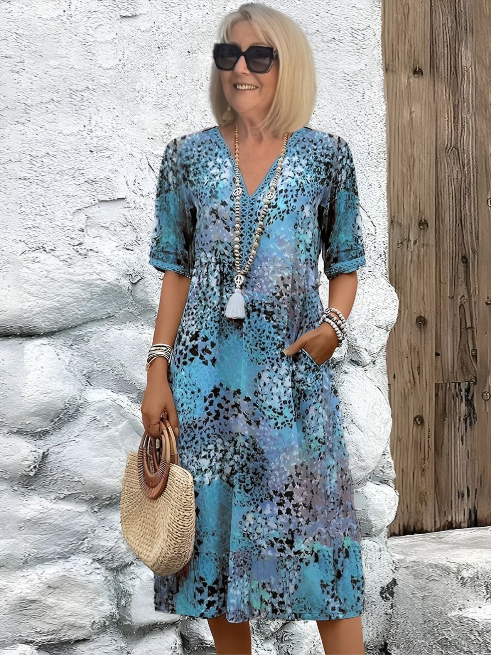 Sanne™ | Livlig Klänning