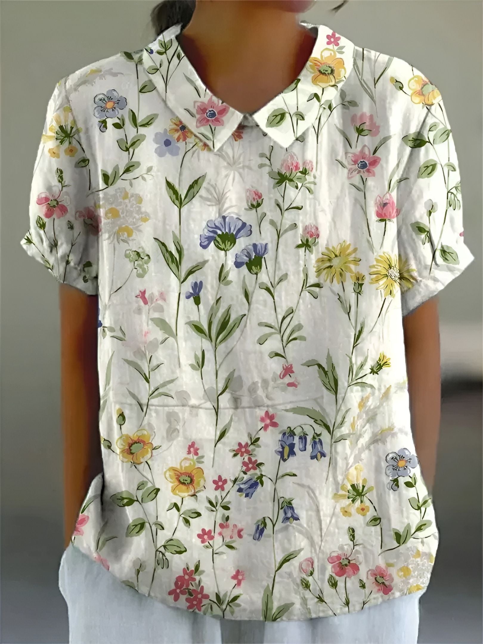Elisia™ | Blommig Skjorta