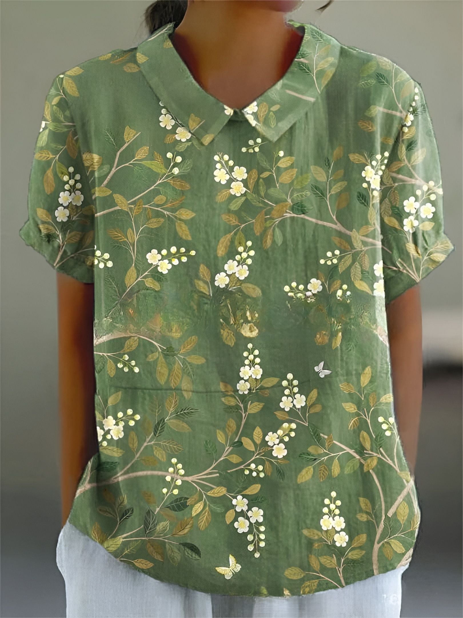 Elisia™ | Blommig Skjorta