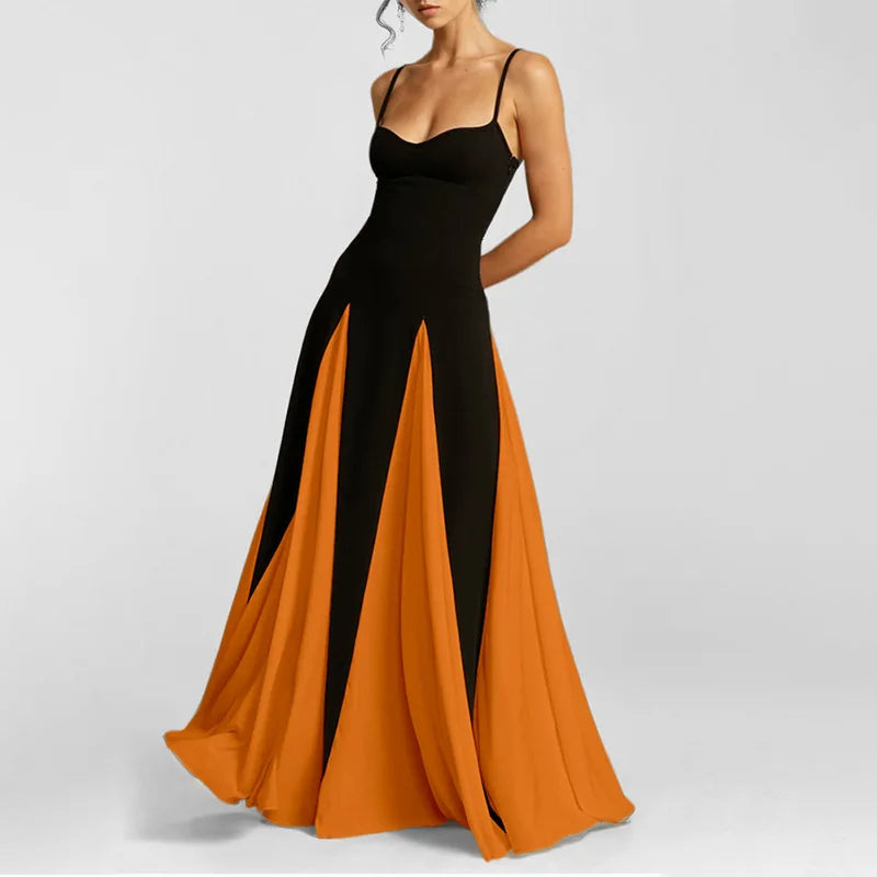 Camille™ | Céleste Robe de Soirée Bicolore Élégante