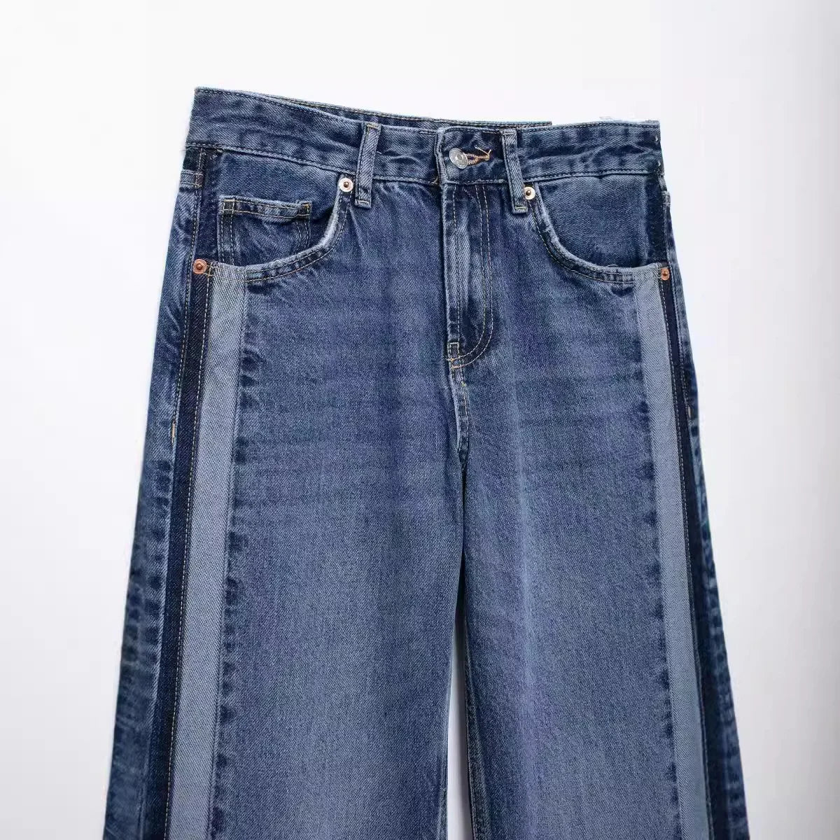 Camille™ | Jean Évasé à Bandes Latérales
