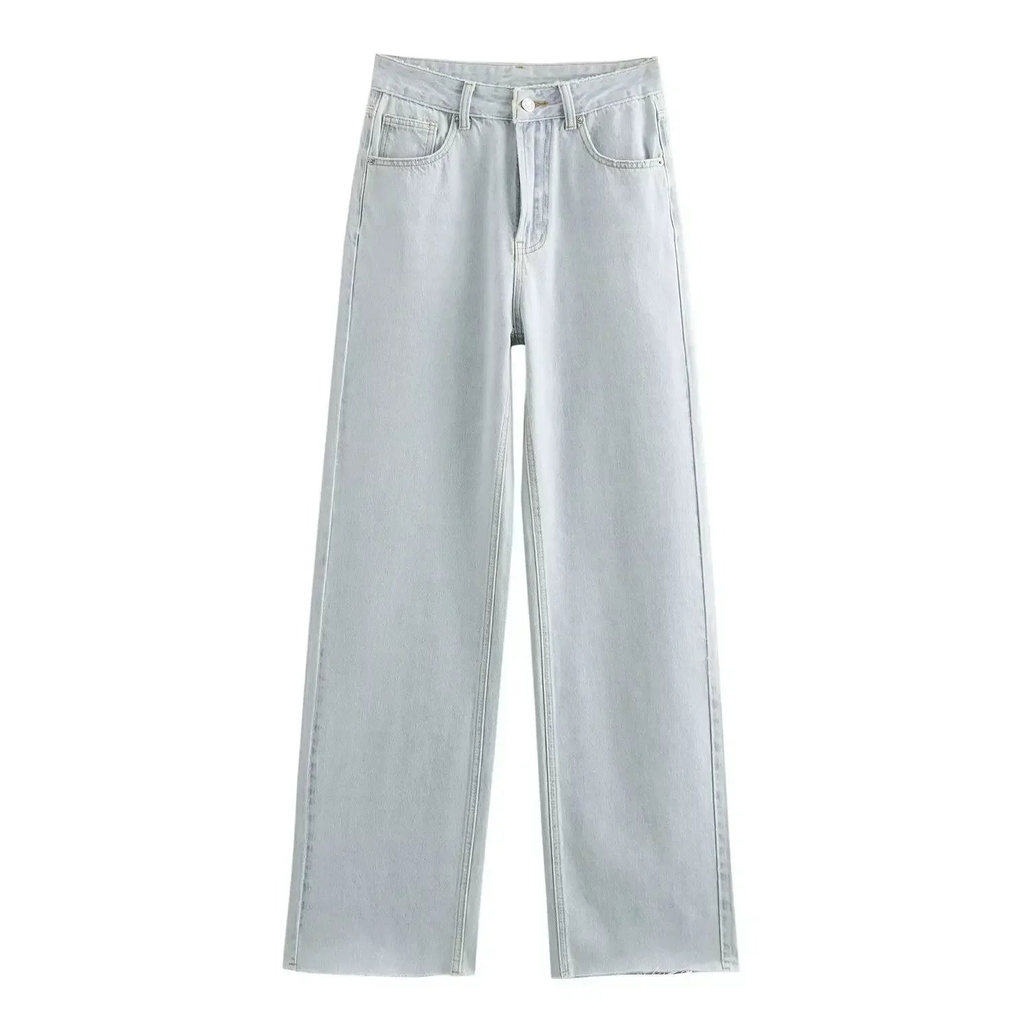Camille™ | Jean Évasé Bleu Glacier