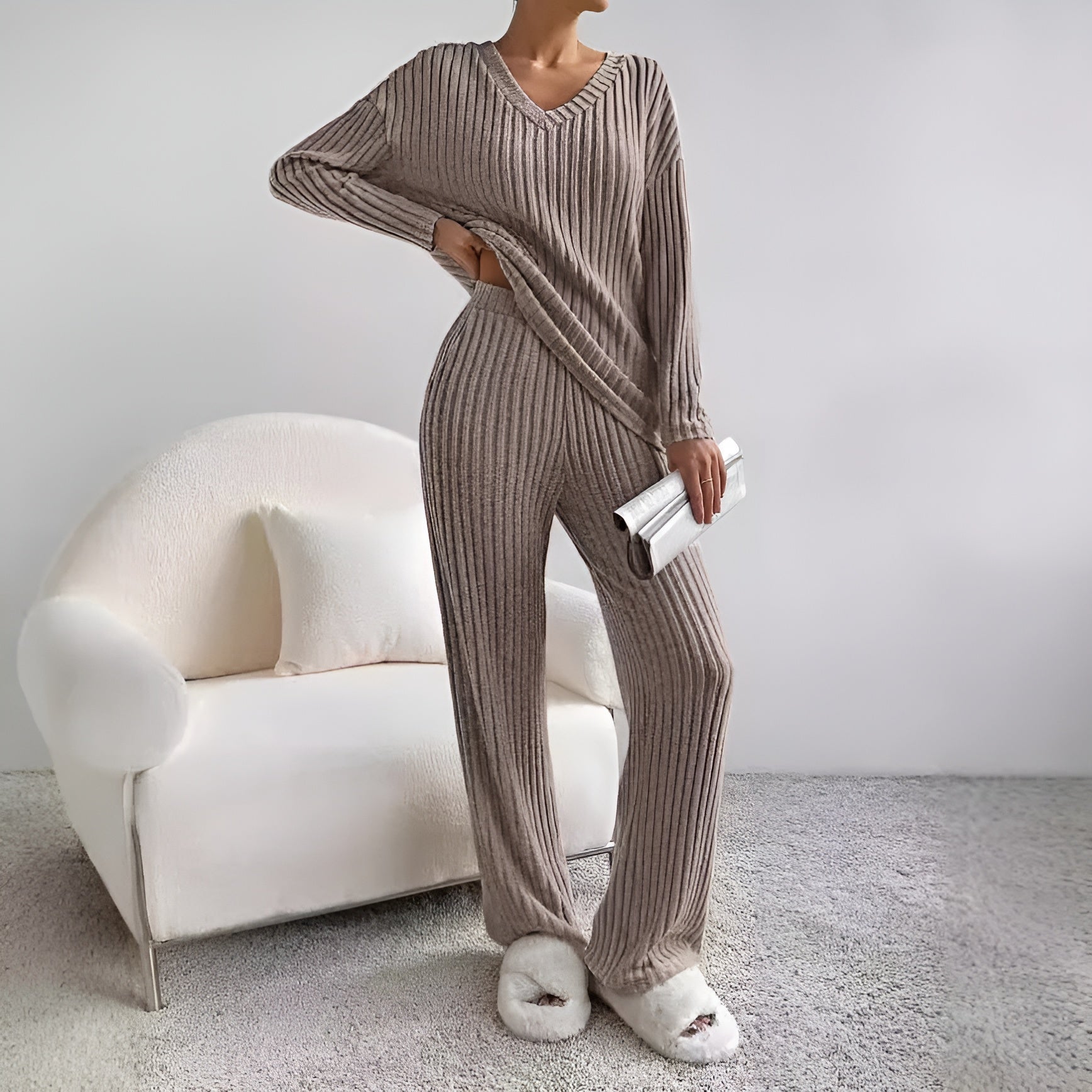 Romy™ | Tvådelad Stickad Set