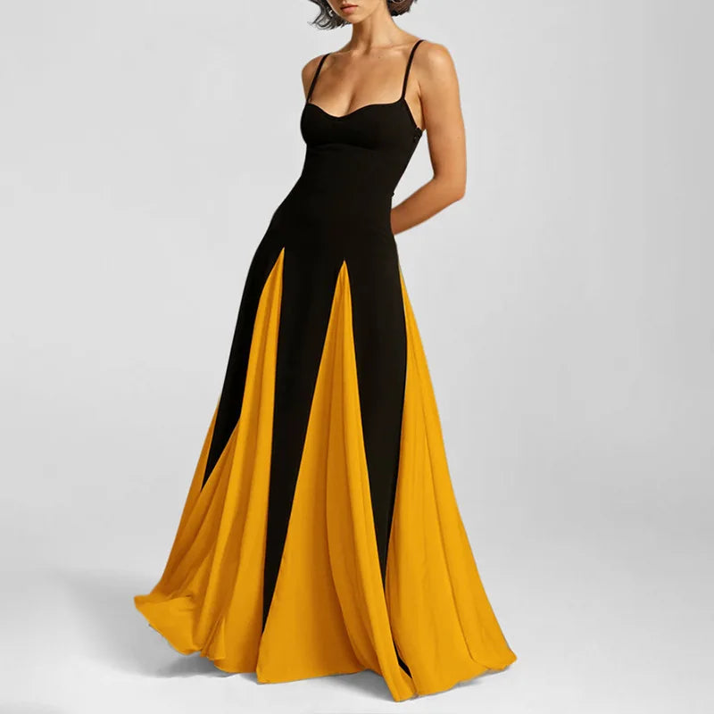 Camille™ | Céleste Robe de Soirée Bicolore Élégante