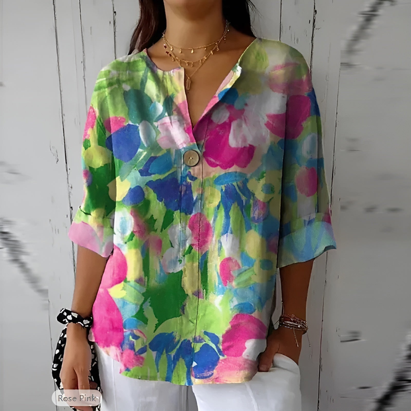 Mariska™ | Elegant Blommig Blus